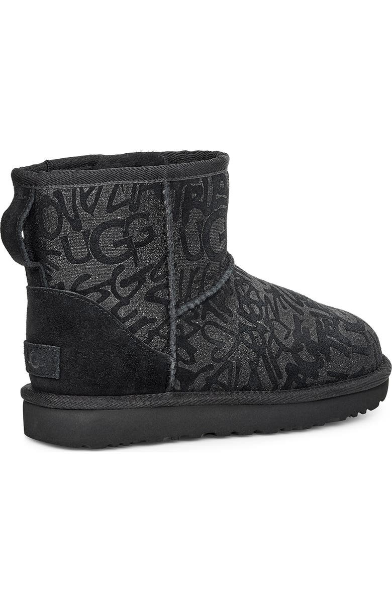UGG<sup>®</sup> Classic Mini Sparkle Graffiti Boot, Alternate, color,