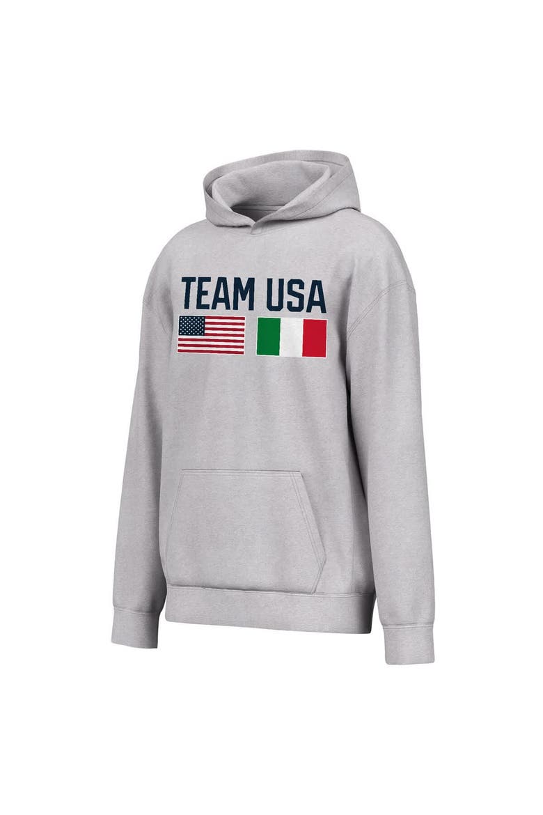 Men's Outerstuff Heather Gray Team USA Hoodie, Main, color, Heather Gray