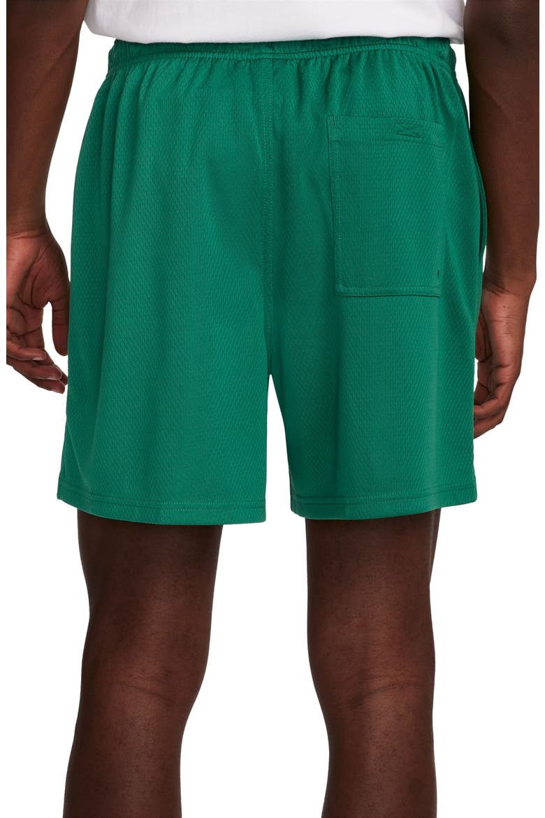 Club Flow Mesh Athletic Shorts, Alternate, color, 365 MALACHITE/WHITE