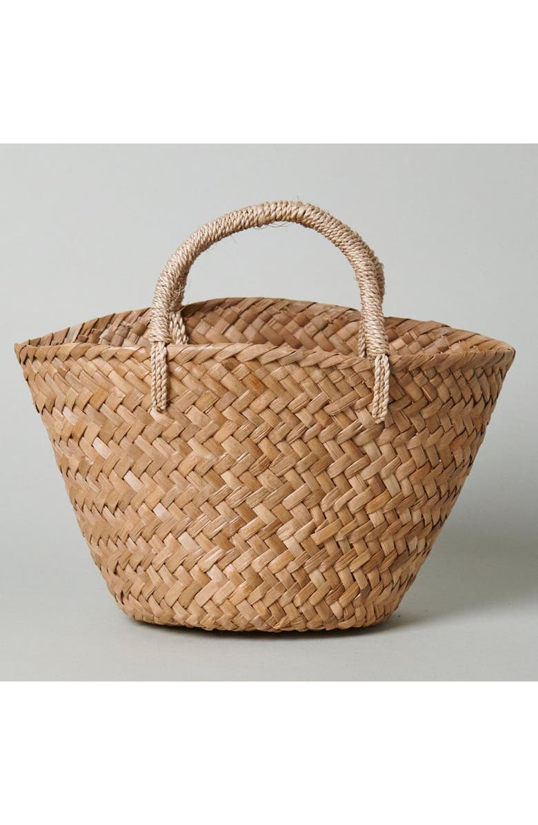 Kubo Palma Mini Woven Handbag, Main, color, Natural
