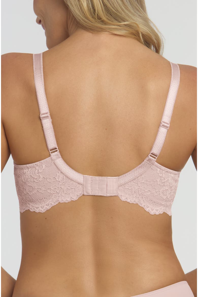 Lena Lace Minimizer Underwire Bra, Alternate, color, Blush Rose