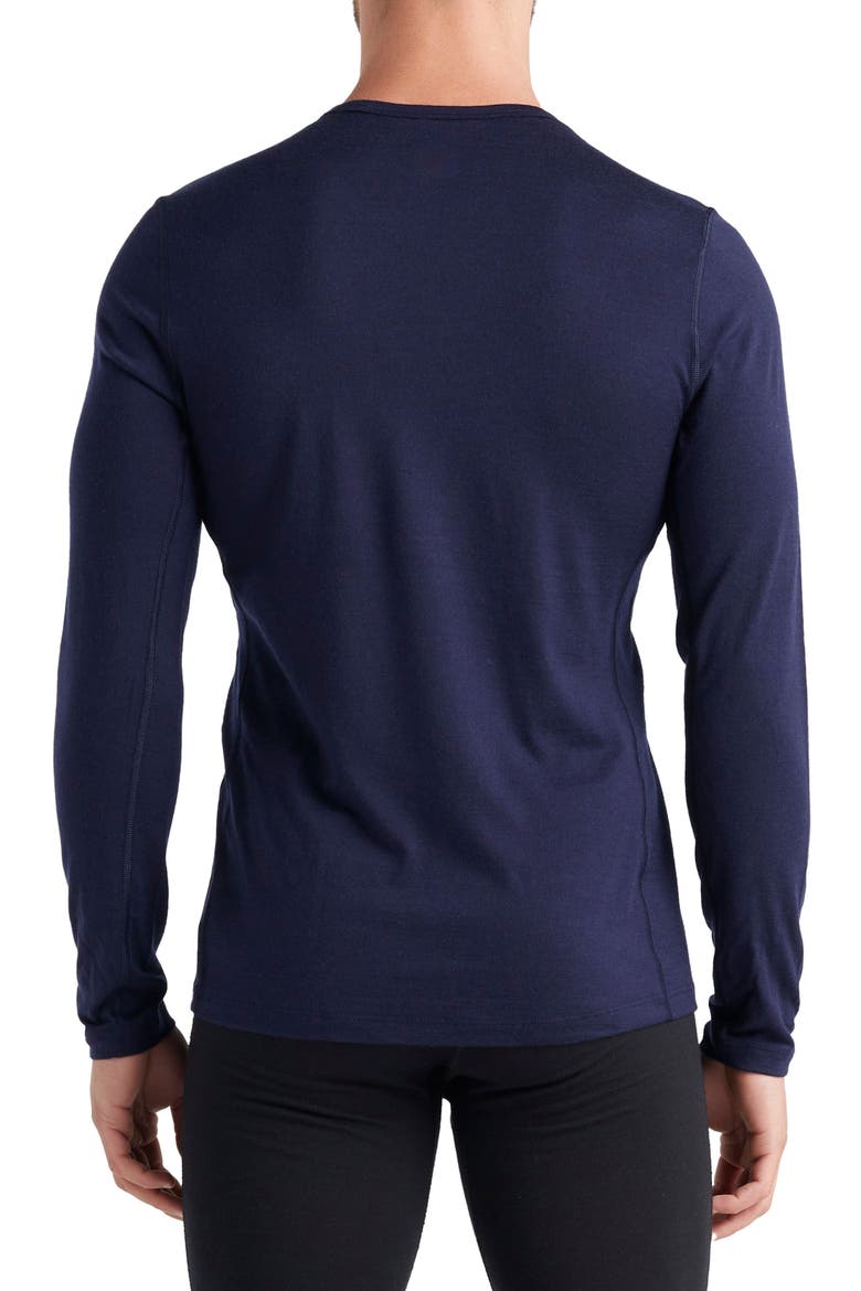 Oasis Long Sleeve Wool Base Layer T-Shirt, Alternate, color, MIDNIGHT NAVY