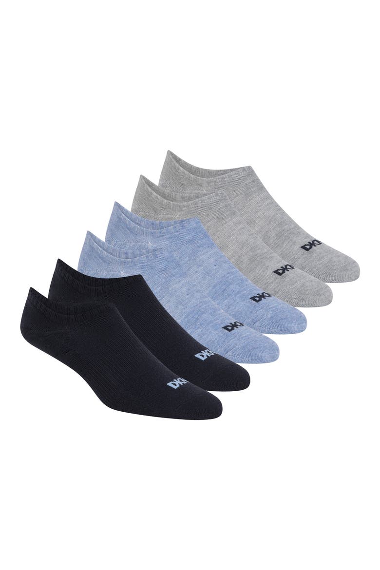 6-Pack Liner Socks, Main, color, BLUE