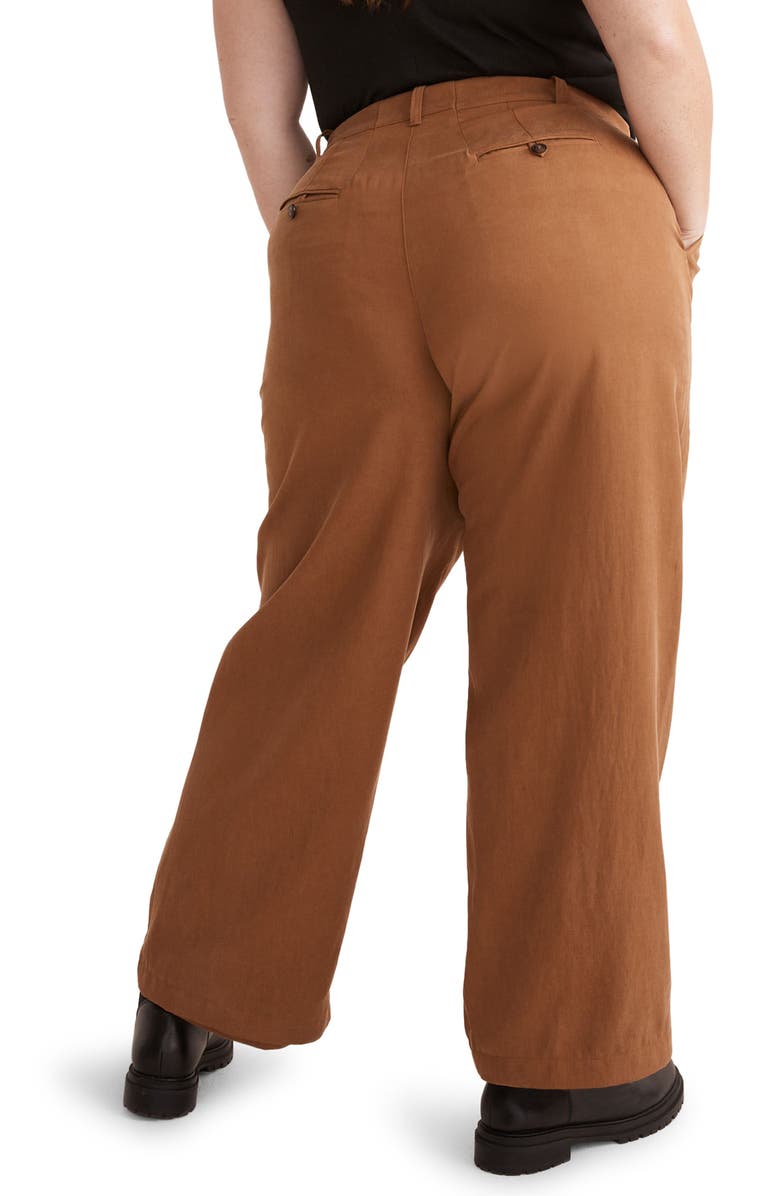 Madewell Harlow Wide Leg Pants, Alternate, color, Acorn