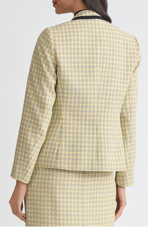 Kasper Faux Double Breasted Blazer In Neutral