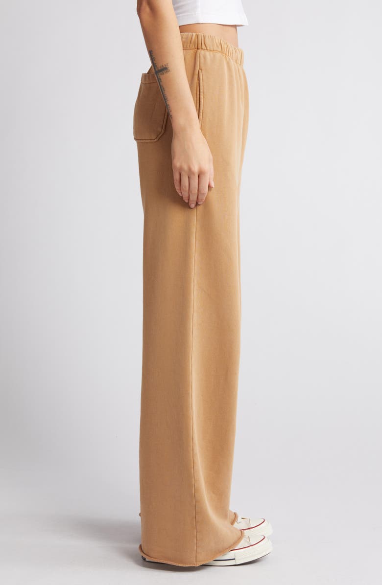 Re/Done Wide Leg Organic Cotton Sweatpants, Alternate, color, 