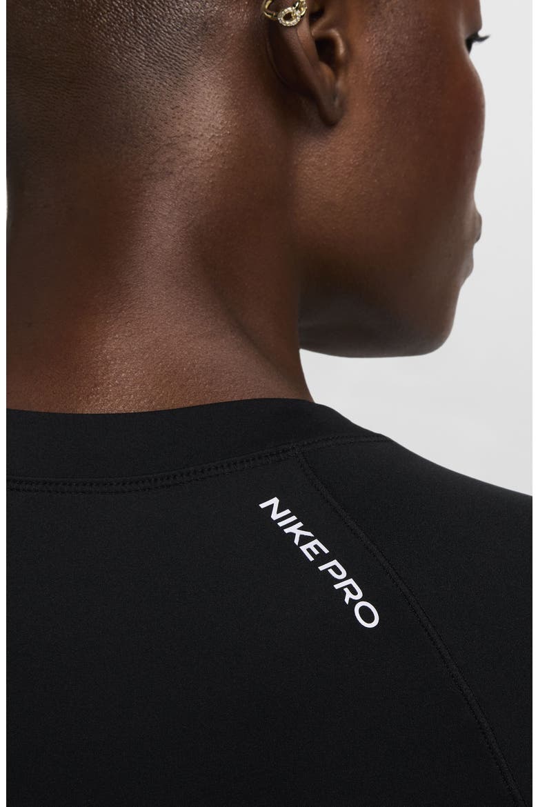 Pro Dri-FIT Short Sleeve Top, Alternate, color, BLACK/WHITE