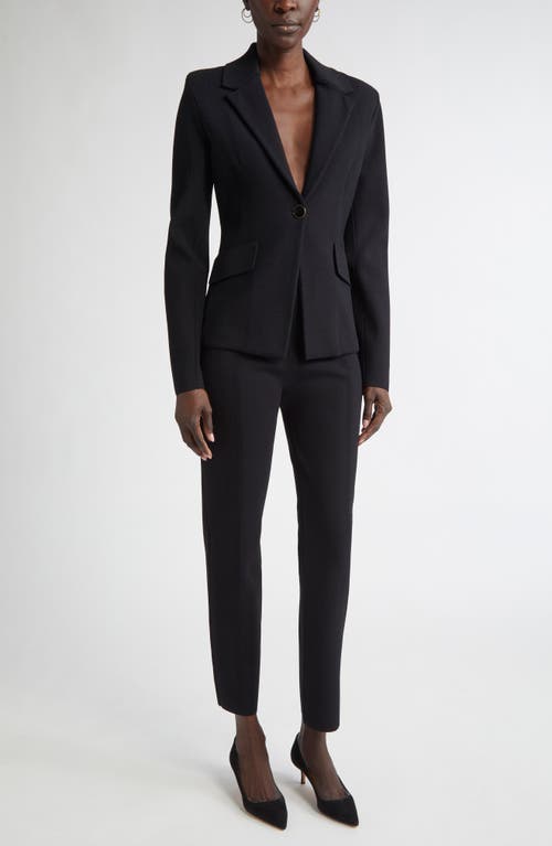 St John St. John Collection Harper One-button Knit Jacket In Black
