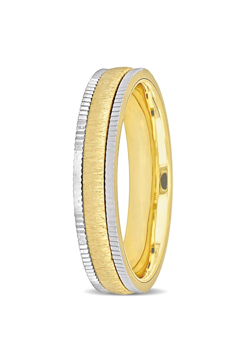 Julianna B. Brushed & Textured Finish Wedding Band 14k, Alternate, color, 