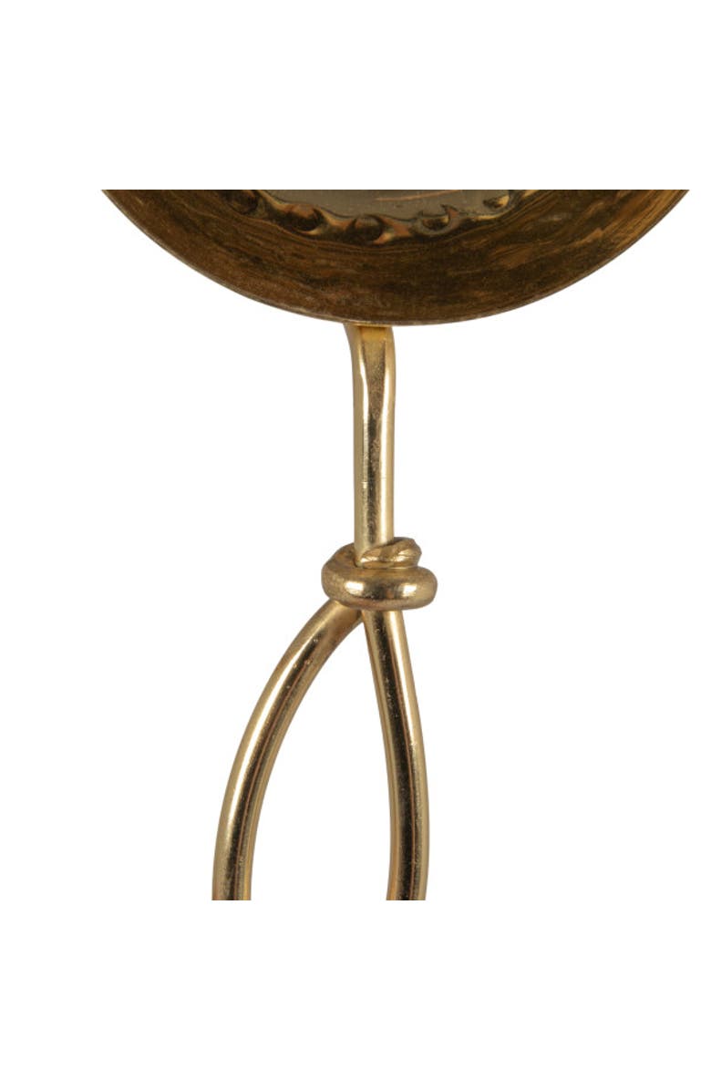 Storied Home Set of 4 Hammered Stainless Steel Scoops, Gold Finish, Alternate, color, Brass