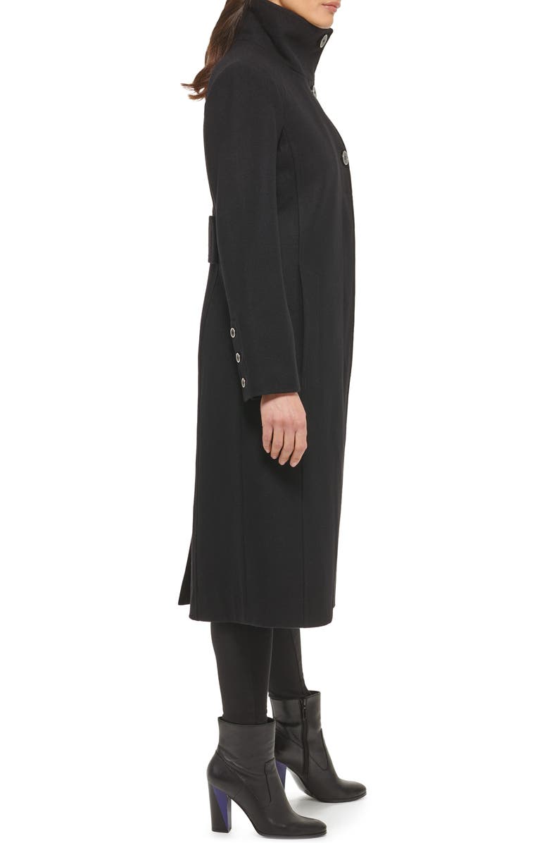 Kenneth Cole New York Walking Coat, Alternate, color, Black