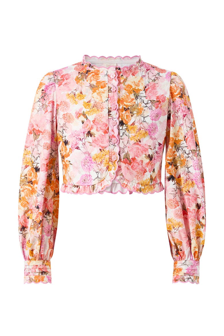 Alessia Cotton Sleeve Top, Main, color, Floral