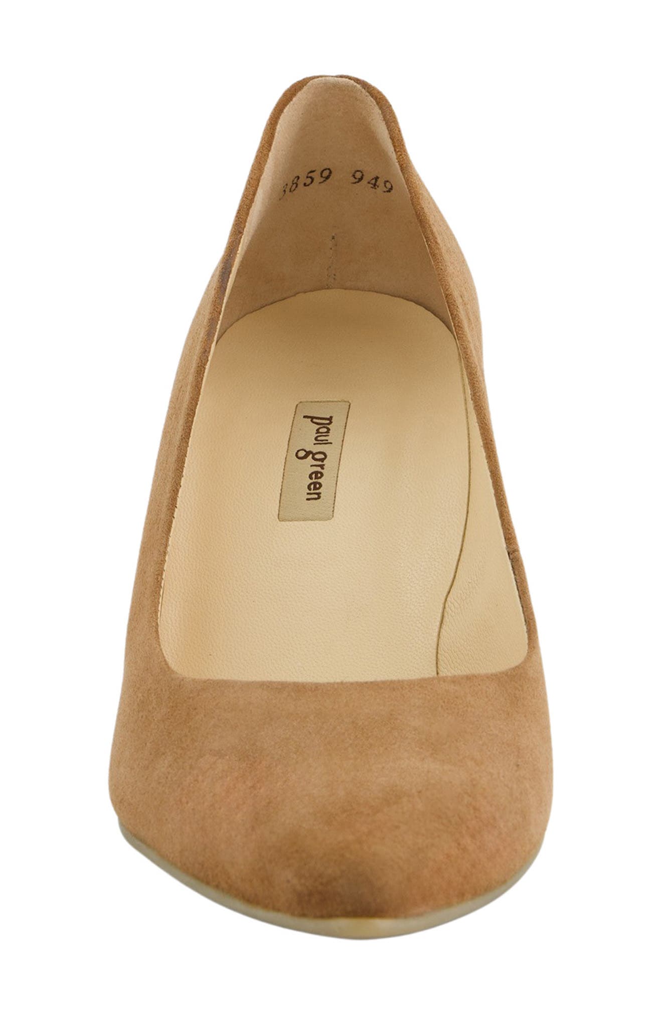 Diana Pointed Toe Pump, Alternate, color, NUT SUEDE