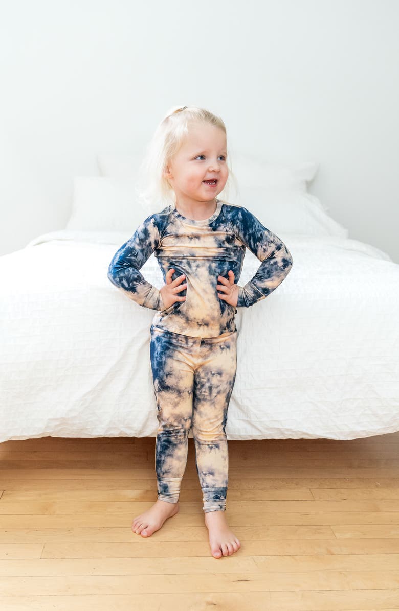 Laree + Co Tie-Dye 2-Piece Pajama Set, Alternate, color,