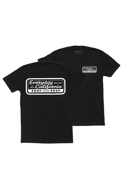 Everyday California Surf Shop Tee Shirt In Black