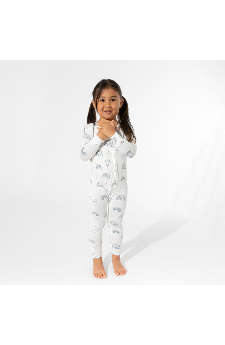 Bellabu Bear Baby Grey Rainbows Convertible Footie, Alternate, color, Grey Rainbows