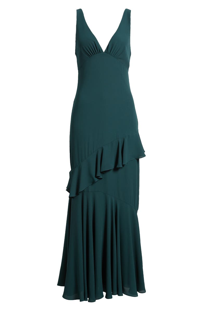 WAYF The Esme Ruffle Chiffon Gown, Alternate, color, 