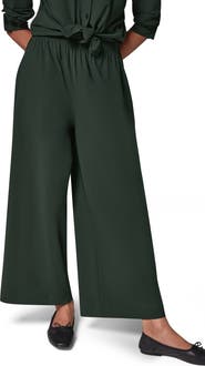 Donna Karan New York Relaxed Mid Rise Ankle Wide Leg Pants