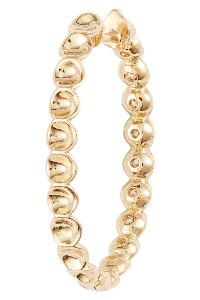Monaco Diamond Hoop Earrings   (Nordstrom Exclusive), Alternate, color, YELLOW GOLD/ DIAMOND