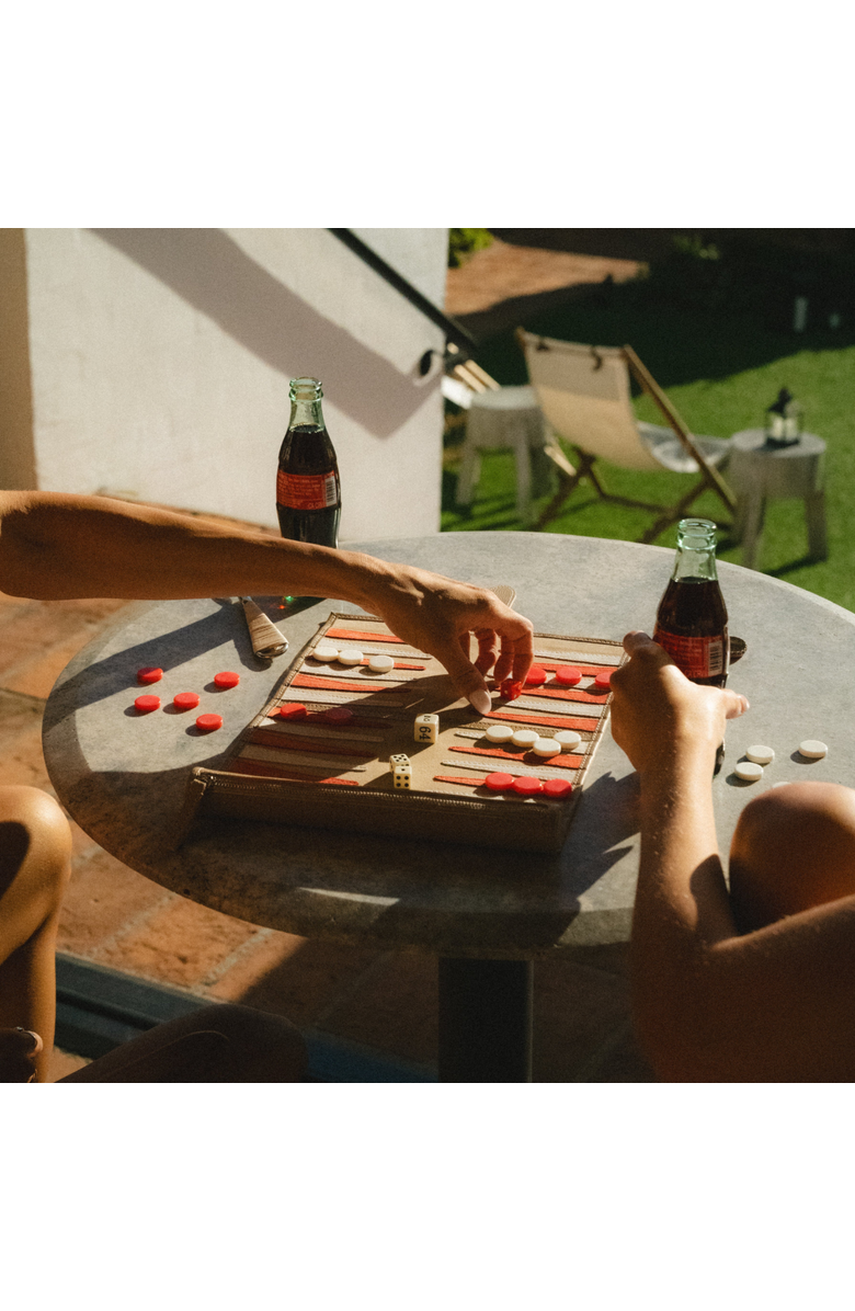 Throwing Doubles Travel Backgammon Board - Monaco, Alternate, color, Monaco