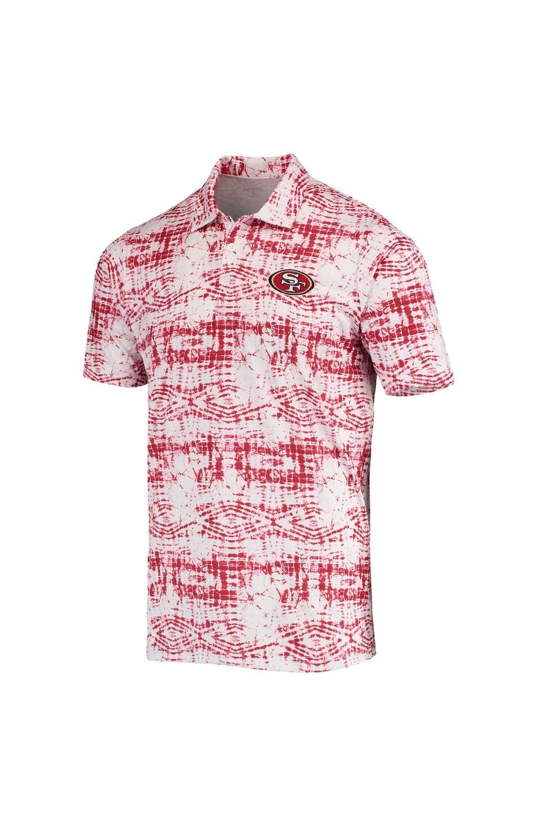 ANTIGUA Men's Antigua Scarlet San Francisco 49ers Vivid Polo, Alternate, color, 