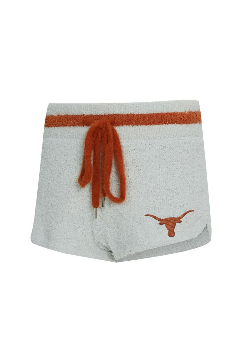 CONCEPTS SPORT Women's Concepts Sport Gray/Orange Texas Longhorns Whitley Long Sleeve Hoodie Top & Shorts Set, Alternate, color, Gray