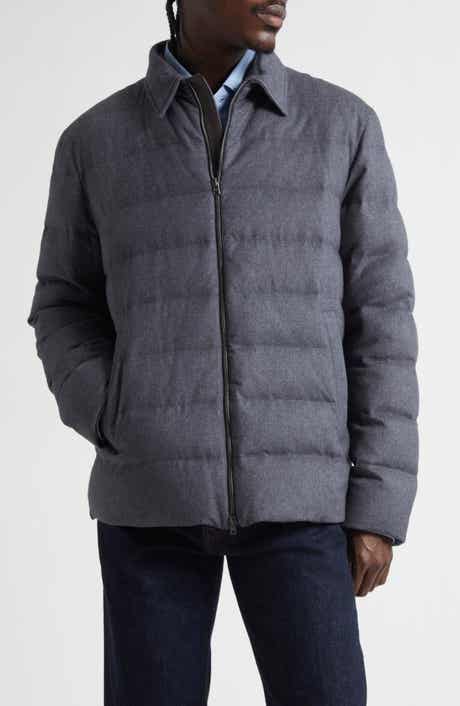 Cashmere & Silk Down Puffer Jacket
