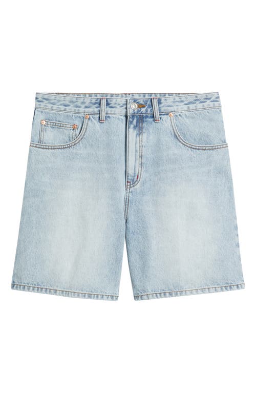 Elwood Trail Cotton Denim Shorts In Blue