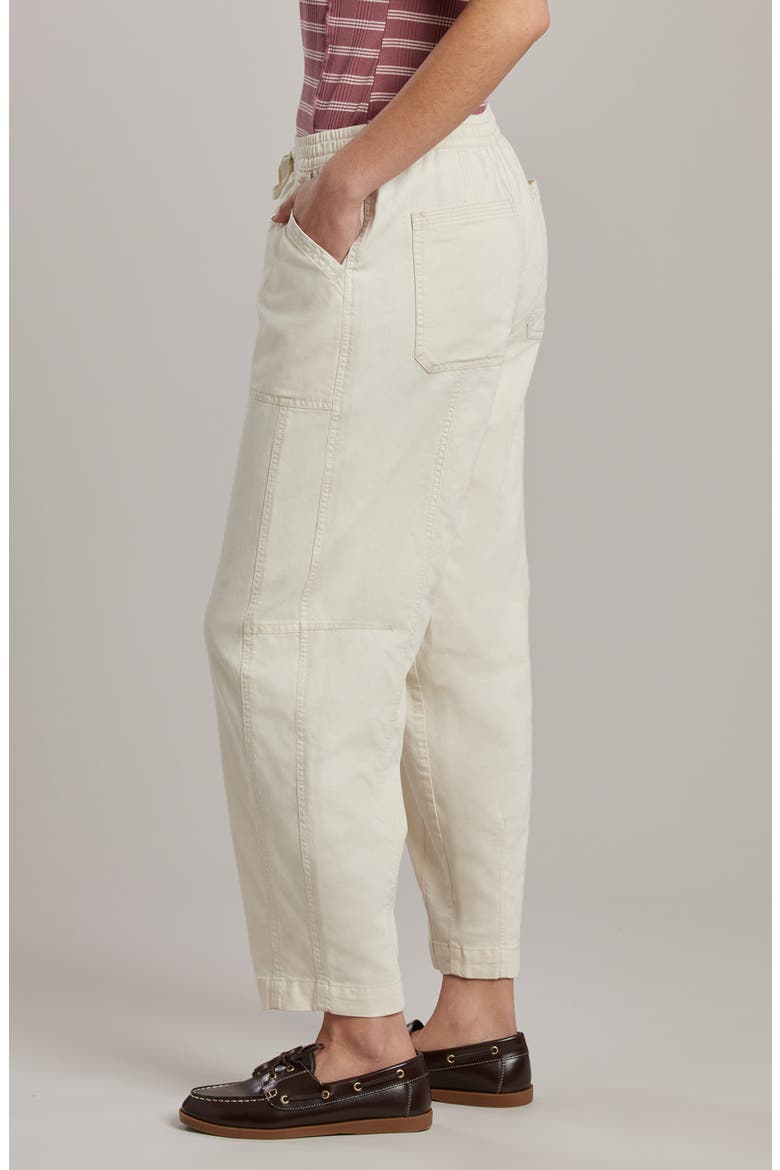 Bryce Twill Barrel Leg Pants, Alternate, color, STONE