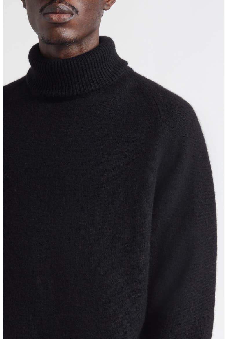 BF Cashmere & Wool Turtleneck Sweater, Alternate, color, BLACK
