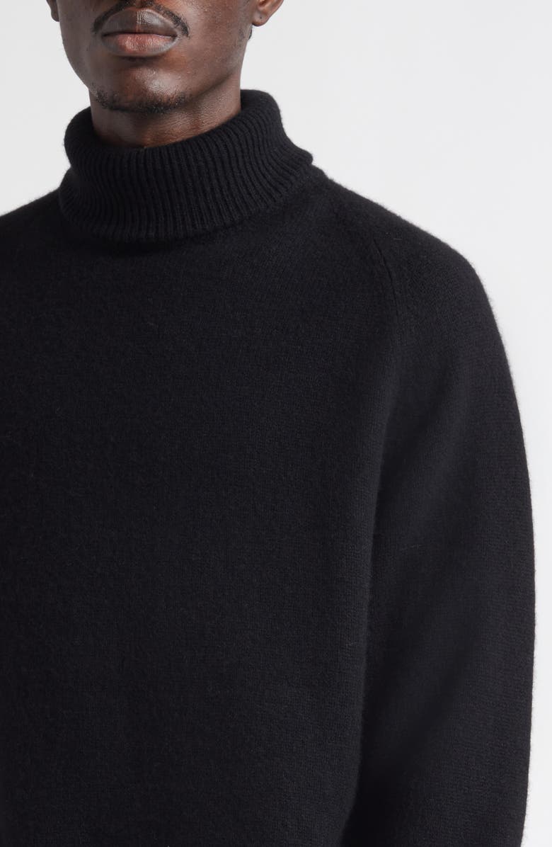FRENCKENBERGER BF Cashmere & Wool Turtleneck Sweater, Alternate, color, Black