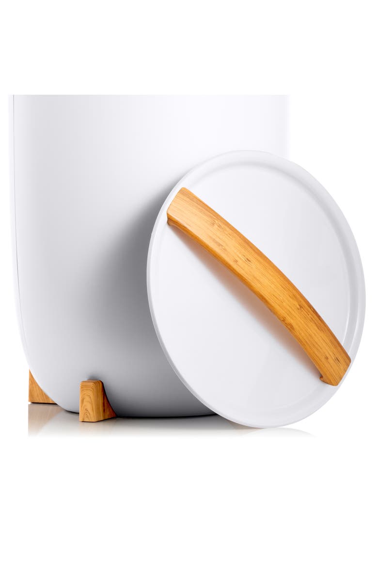 Luxury Spa Towel Warmer, 20L Stainless Steel Tub with Auto Shut-Off Timer, Alternate, color, Bamboo/White
