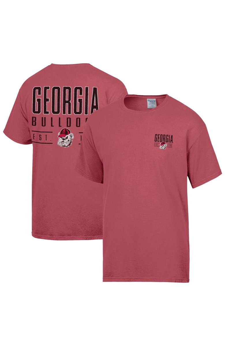 ComfortWash Men's ComfortWash Red Georgia Bulldogs Big Name T-Shirt, Main, color, Red