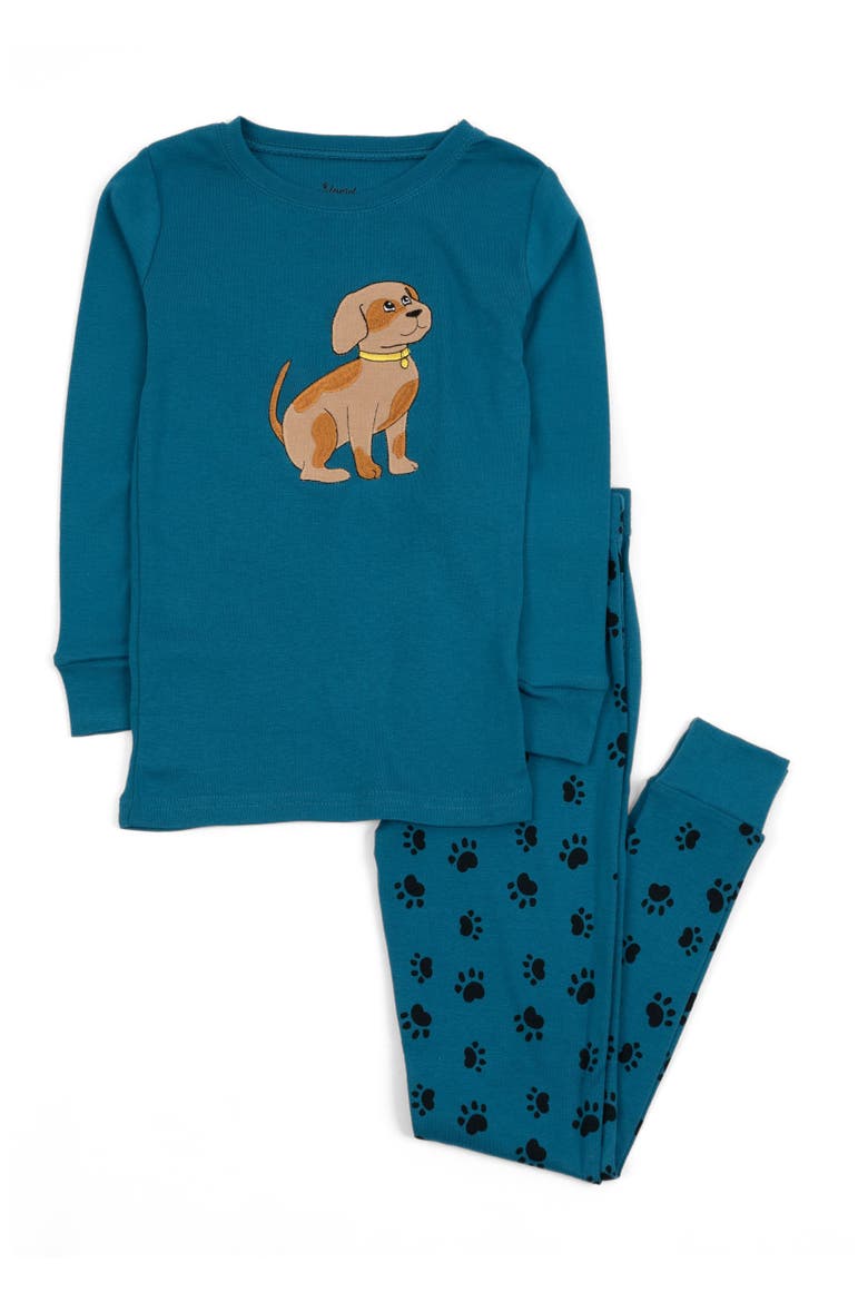 Kids Two-Piece Cotton Printed Matching Family Pajamas, Coordinated Prints, Main, color, Dog Paw