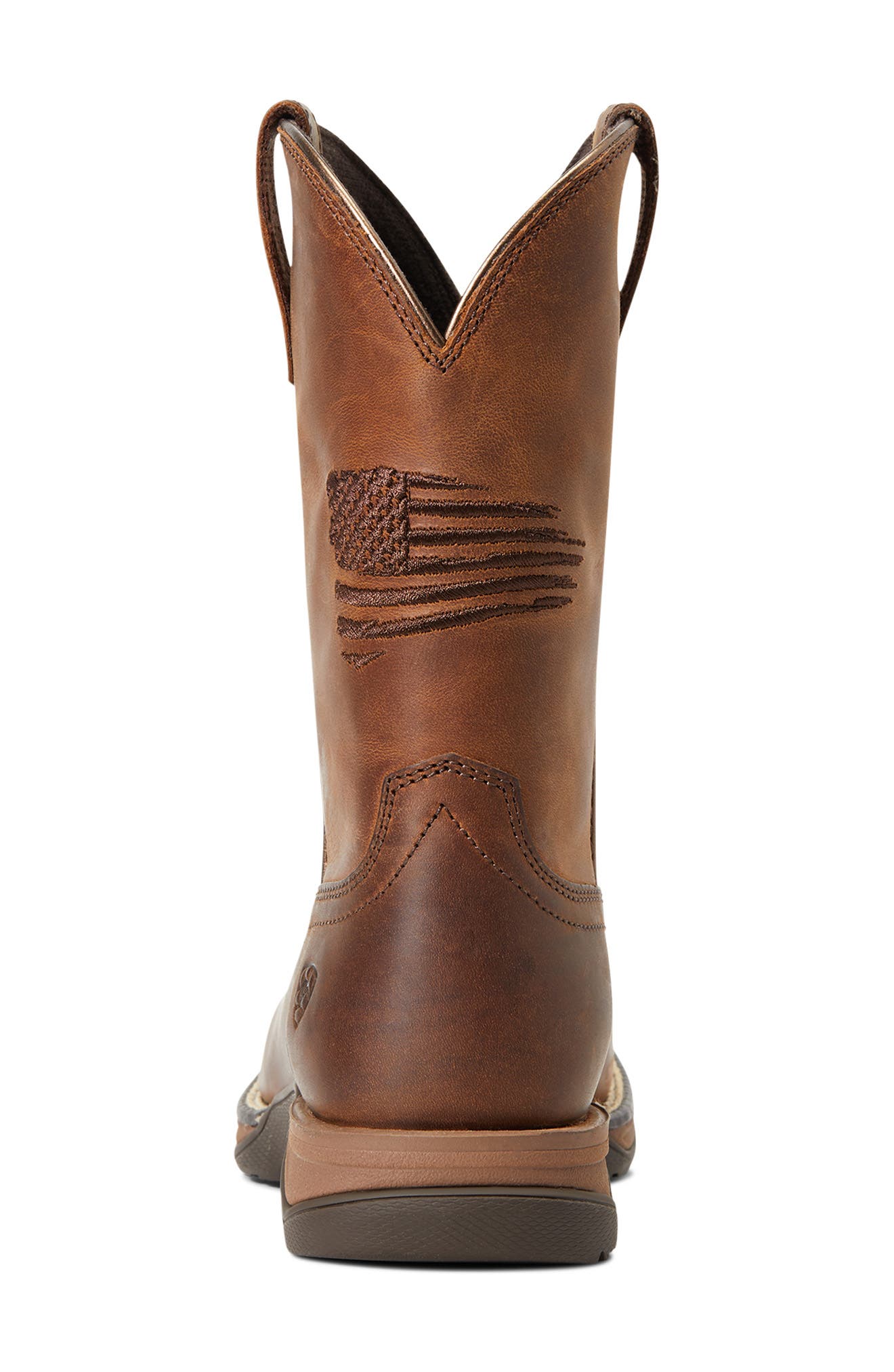 Ariat Kids' Anthem Patriot Western Boot, Alternate, color, Distressed Brown