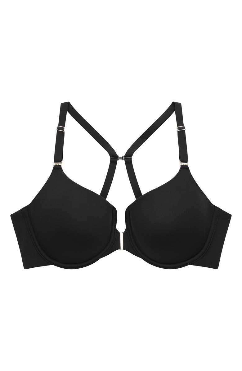 ThirdLove ComfortStretch Underwire Front Closure T-Shirt Bra, Alternate, color, Black
