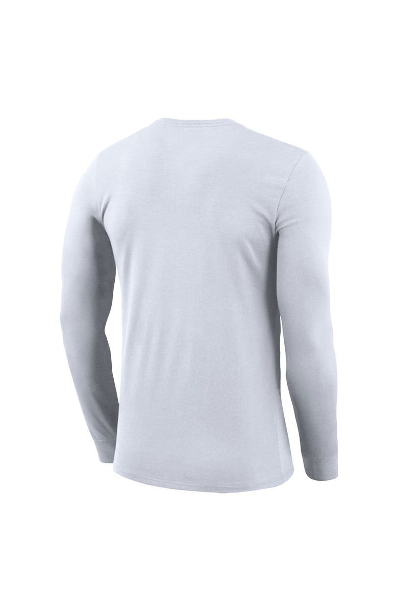 Jordan Brand Unisex Jordan Brand  White Howard Bison 2024 On-Court Bench Long Sleeve T-Shirt, Alternate, color, 