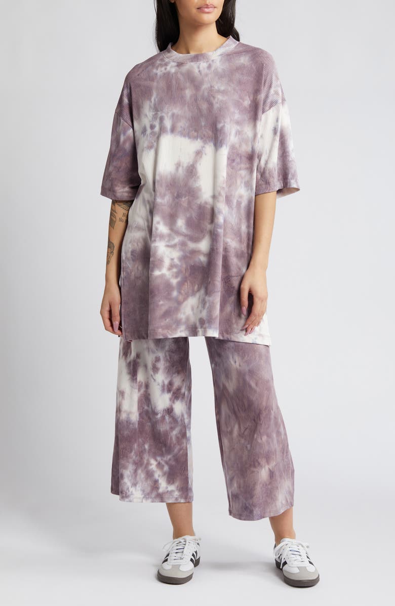 Dressed in Lala Lex Ribbed Top & Pants, Main, color, Plum Vintage