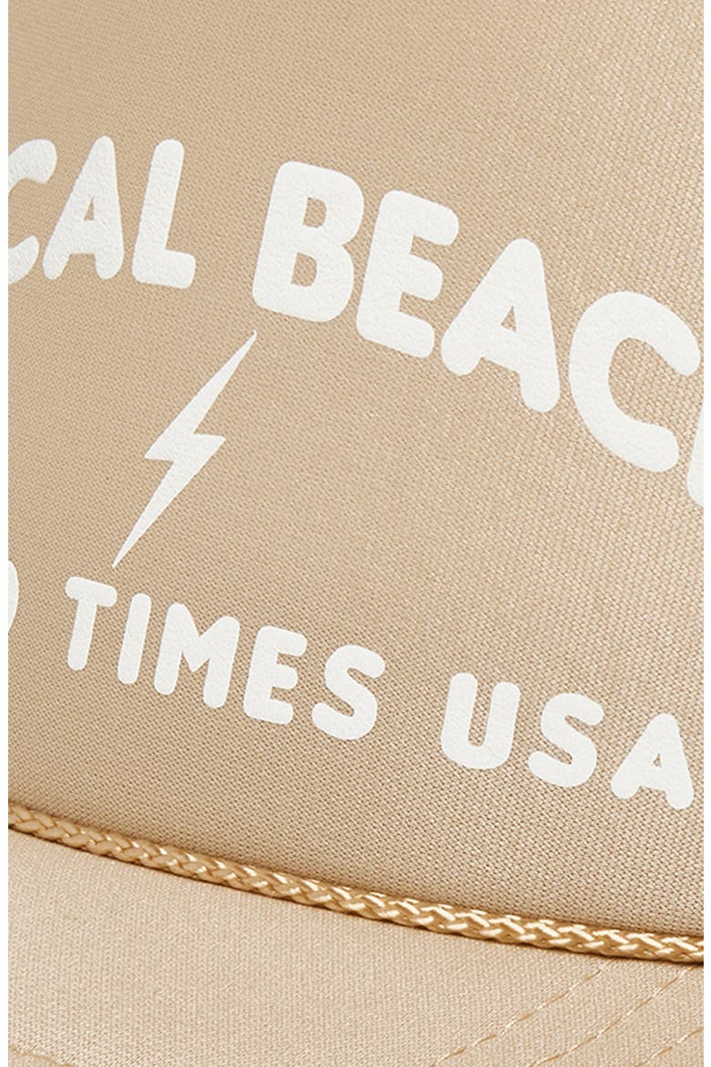 Good Times USA Trucker Hat, Alternate, color, KHAKI