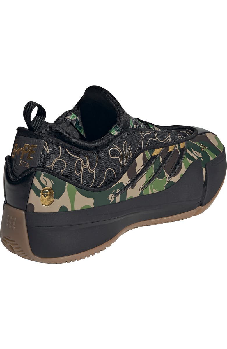 adidas x BAPE Dame 9 Sneaker, Alternate, color, Camo/ Black