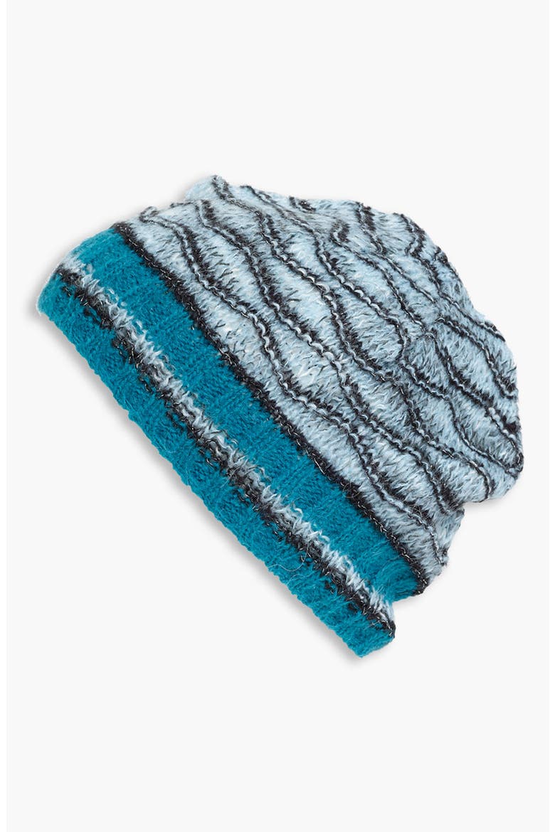 Mohair Blend Knit Cap, Main, color, BLUE