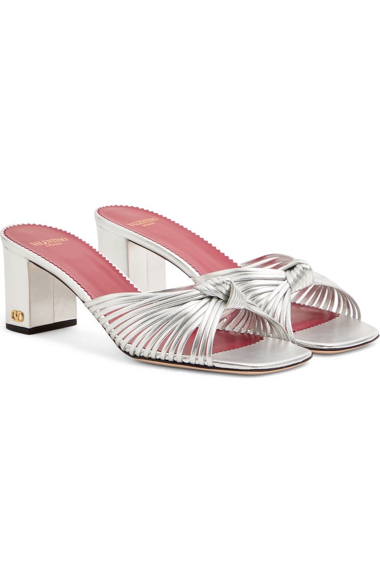 Valentino Garavani Annet Sandal, Main, color, Silver