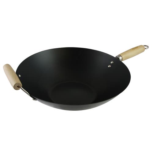 Oster Findley 13.7 In. Carbon Steel Wok In Black