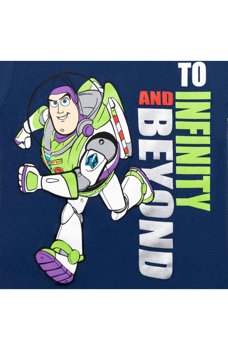 Disney Buzz Lightyear Toy Story T-Shirt & Mesh Shorts Set, Alternate, color, Blue/Gray