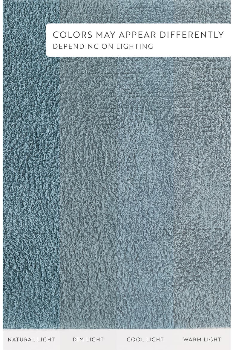 Reversible Cotton Bath Mat, Alternate, color, LIGHT BLUE