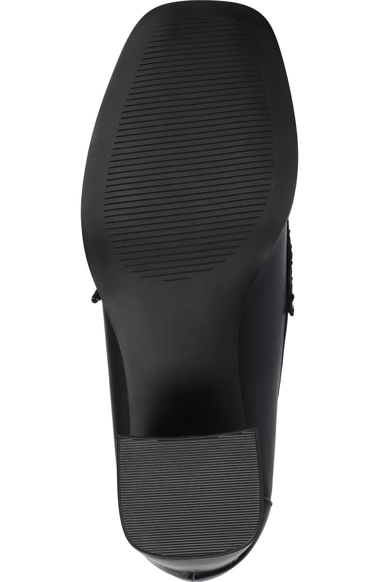 Journee Collection Aisha Moc Toe Loafer Pump, Alternate, color, Black