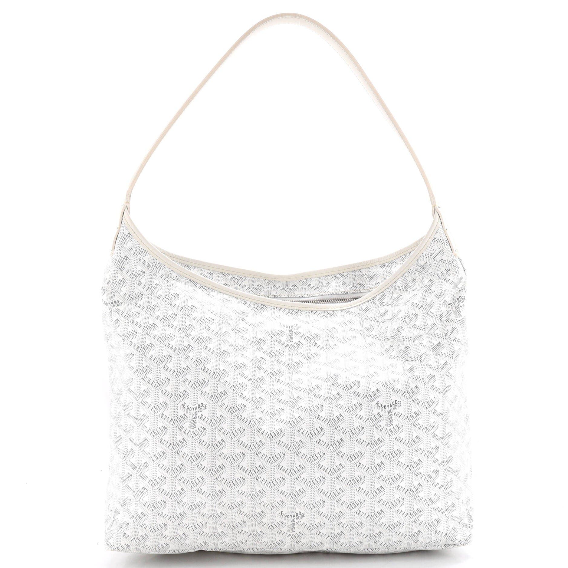 Boheme Hobo Coated Canvas, Main, color, White