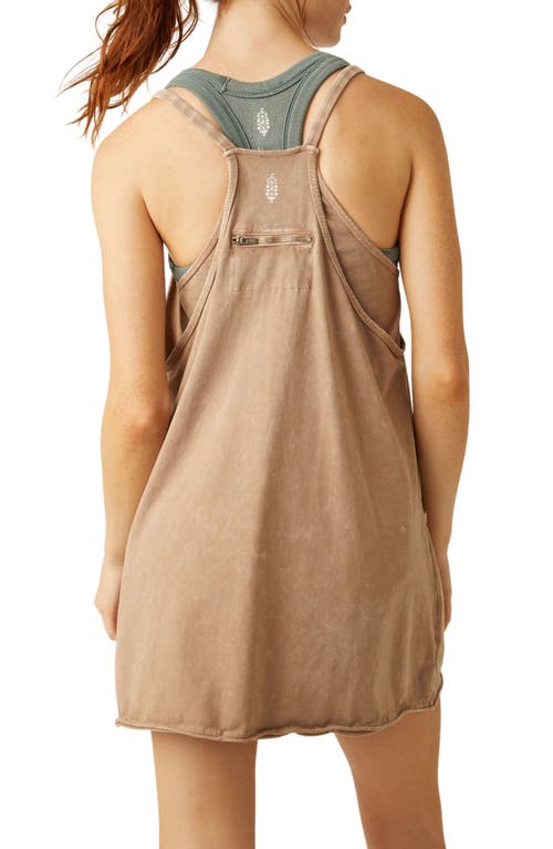 Shop Free People Fp Movement Hot Shot Mini Sport Dress In Mocha Latte