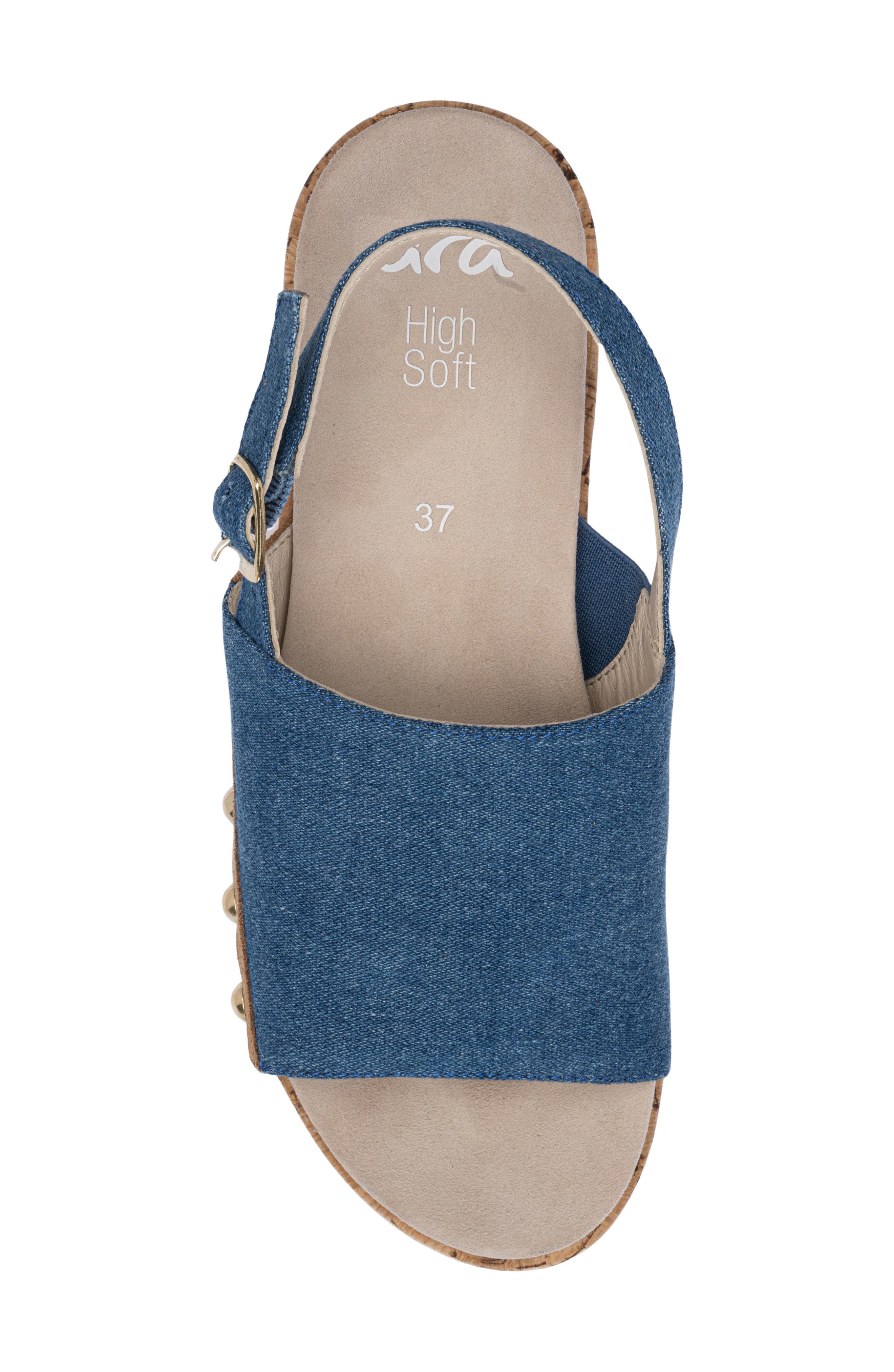 Raelis Slingback Wedge, Alternate, color, BLUE