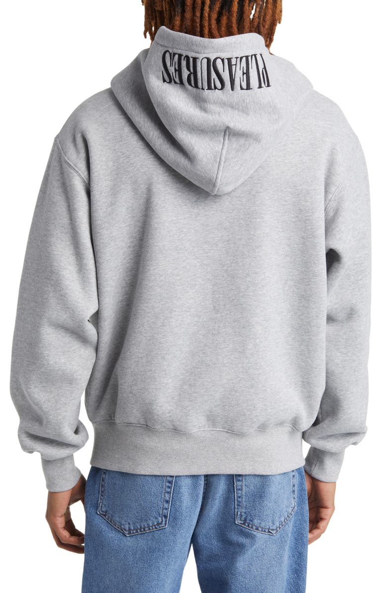 PLEASURES Nerd Appliqué Zip Hoodie, Alternate, color, 